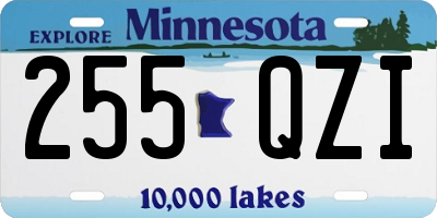 MN license plate 255QZI