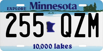 MN license plate 255QZM