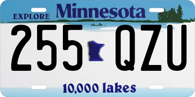 MN license plate 255QZU