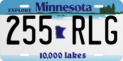 MN license plate 255RLG