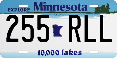 MN license plate 255RLL