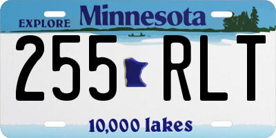 MN license plate 255RLT