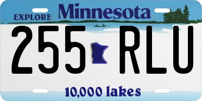 MN license plate 255RLU