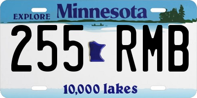 MN license plate 255RMB