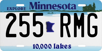 MN license plate 255RMG