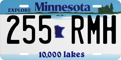 MN license plate 255RMH