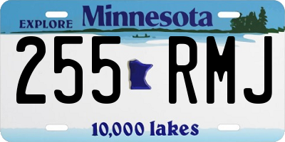 MN license plate 255RMJ