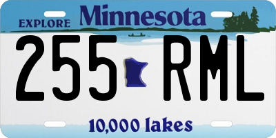 MN license plate 255RML