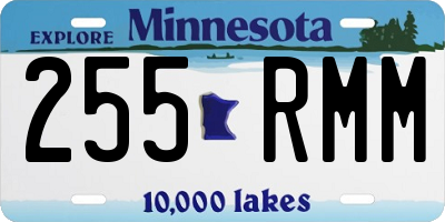 MN license plate 255RMM