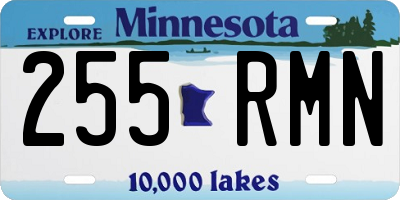 MN license plate 255RMN