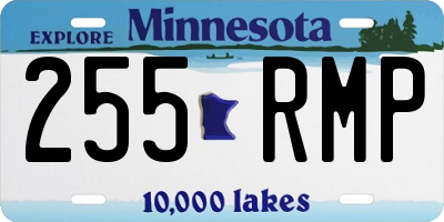 MN license plate 255RMP