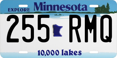MN license plate 255RMQ