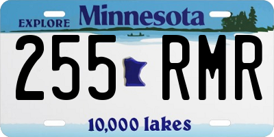 MN license plate 255RMR