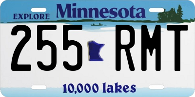 MN license plate 255RMT
