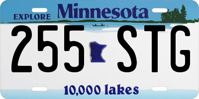 MN license plate 255STG