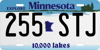 MN license plate 255STJ