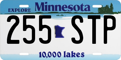MN license plate 255STP