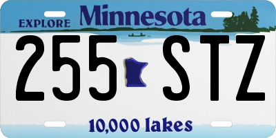 MN license plate 255STZ