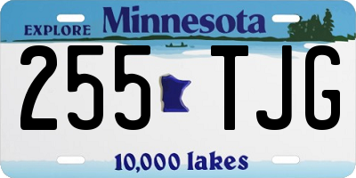 MN license plate 255TJG