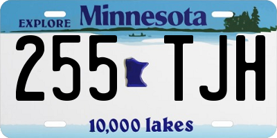 MN license plate 255TJH