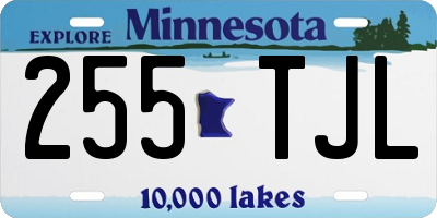 MN license plate 255TJL