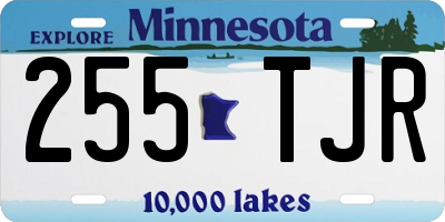 MN license plate 255TJR