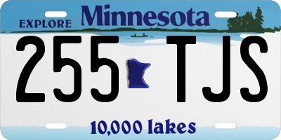 MN license plate 255TJS