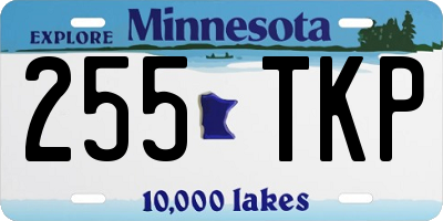 MN license plate 255TKP