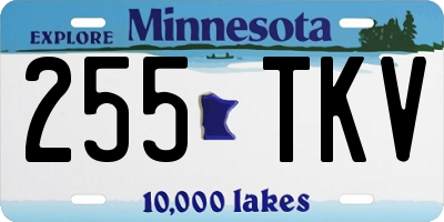 MN license plate 255TKV