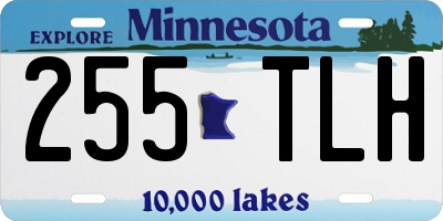 MN license plate 255TLH