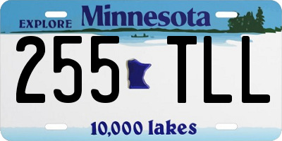 MN license plate 255TLL