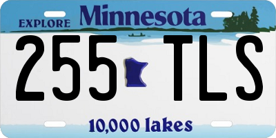 MN license plate 255TLS