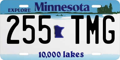 MN license plate 255TMG