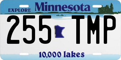 MN license plate 255TMP