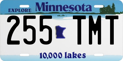 MN license plate 255TMT