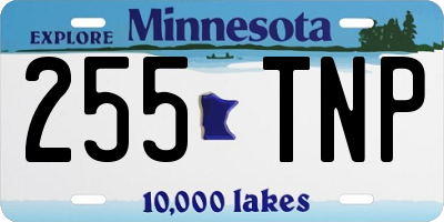 MN license plate 255TNP