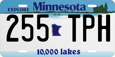 MN license plate 255TPH