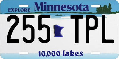 MN license plate 255TPL