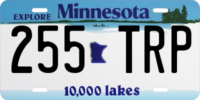 MN license plate 255TRP