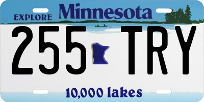 MN license plate 255TRY