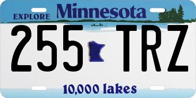 MN license plate 255TRZ