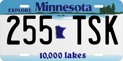 MN license plate 255TSK