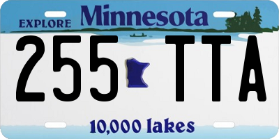 MN license plate 255TTA