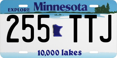 MN license plate 255TTJ