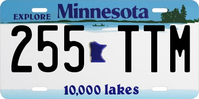 MN license plate 255TTM