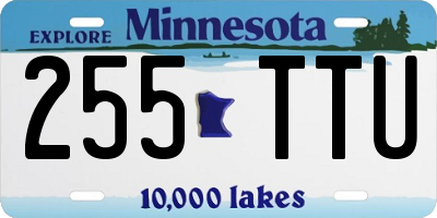 MN license plate 255TTU