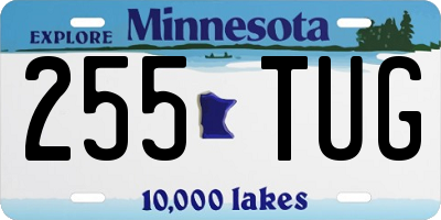 MN license plate 255TUG