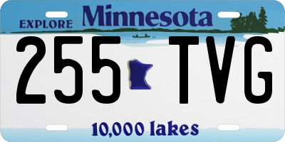 MN license plate 255TVG