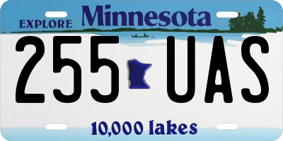 MN license plate 255UAS