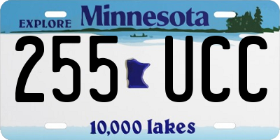 MN license plate 255UCC